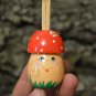 Handmade Gift Russian Souvenir Case for Toothpicks Mushroom