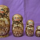 Russian folk Art Handmade Russian Matryoshka Gift Russian Souvenir Pyrography