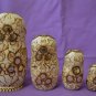 Russian folk Art Handmade Russian Matryoshka Gift Russian Souvenir Pyrography