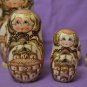 Russian folk Art Handmade Russian Matryoshka Gift Russian Souvenir Pyrography