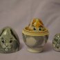 Handmade Gift Souvenir Matryoshka 3 in 1 Exclusive Russian National Art Rabbits