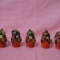 Handmade Russian Matryoshka Gift Souvenir Keychain For the whole family Khokhlom
