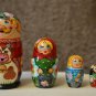 Handmade Gift Souvenir Matryoshka 5 in 1 Russian National Art
