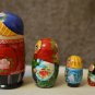 Handmade Gift Souvenir Matryoshka 5 in 1 Russian National Art