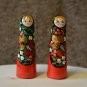 Handmade Gift Russian souvenir For sewing Matryoshka-needler Khokhloma Painting