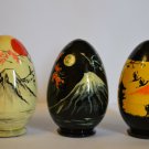 Souvenir Gift Egg in Japanese style Exclusive Author's Handmade Landscape Sakura