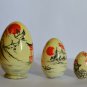 Souvenir Gift Egg in Japanese style Exclusive Author's Handmade Landscape Sakura