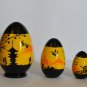 Souvenir Gift Egg in Japanese style Exclusive Author's Handmade Landscape Sakura