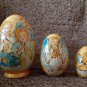 Handmade Souvenir Gift Egg "Angels" Exclusive Eco-friendly Materials Pyrography