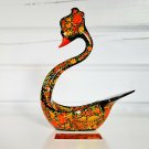 Bratina Endova Lebed Khokhloma Hand-painted Top gift Souvenir Russian Folk Art