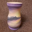 Decorative vase 8 in made of natural wood Author's hand-painted Exclusive gift