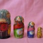 Cool gift Souvenir Matryoshka 5 in Hand-painted Russian folk Art Made in Russia
