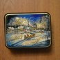 Jewelry box Souvenir Unique gift Author's hand-painted by mother of pearl Fedosk