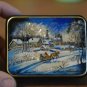 Jewelry box Souvenir Unique gift Author's hand-painted by mother of pearl Fedosk