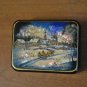 Jewelry box Souvenir Unique gift Author's hand-painted by mother of pearl Fedosk