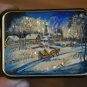 Jewelry box Souvenir Unique gift Author's hand-painted by mother of pearl Fedosk