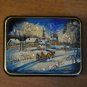 Jewelry box Souvenir Unique gift Author's hand-painted by mother of pearl Fedosk
