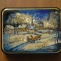 Jewelry box Souvenir Unique gift Author's hand-painted by mother of pearl Fedosk