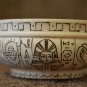 Handmade Good Gift Souvenir Bowl Natural Wood Ancient Egypt Exclusive Pyrography