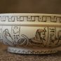 Handmade Good Gift Souvenir Bowl Natural Wood Ancient Egypt Exclusive Pyrography