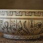 Handmade Good Gift Souvenir Bowl Natural Wood Ancient Egypt Exclusive Pyrography