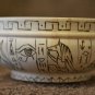Handmade Good Gift Souvenir Bowl Natural Wood Ancient Egypt Exclusive Pyrography