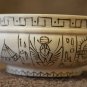 Handmade Good Gift Souvenir Bowl Natural Wood Ancient Egypt Exclusive Pyrography