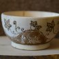 Handmade Top Gift Souvenir Bowl Made Of Natural Wood Grapes Exclusive Pyrography