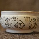 Handmade Top Gift Souvenir Bowl Natural Wood Ancient Egypt Exclusive Pyrography