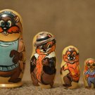 Children's toy Russian Matryoshka 4' Chip & Dale Author's hand-painted Exclusive