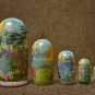 Matryoshka 7' Souvenir Seasons Author's hand-painted Exclusive Russian folk art