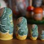 Children's toy Gift Souvenir Matryoshka 4 in Handmade Russian Folk Art Exclusive