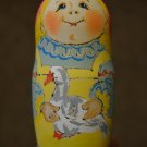 Russian matryoshka Cool, unusual gift Author's hand-painted Pyrography Exclusive