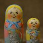 Russian matryoshka Cool, unusual gift Author's hand-painted Pyrography Exclusive