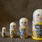 Matryoshka 4 in Author's hand-painted nesting doll Home & Office decor Exclusive