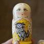 Matryoshka 4 in Author's hand-painted nesting doll Home & Office decor Exclusive