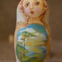 Russian Matryoshka 6' Cool gift Souvenir Author's hand-painted Acrylic Exclusive