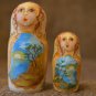Russian Matryoshka 6' Cool gift Souvenir Author's hand-painted Acrylic Exclusive