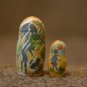 Russian Matryoshka 6' Cool gift Souvenir Author's hand-painted Acrylic Exclusive