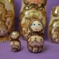 Matryoshka 7' Russian folk Art Handmade Russian Gift Russian Souvenir Pyrography