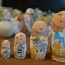Children's toy Gift Souvenir Matryoshka 6' Handmade Russian folk art Exclusive