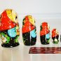Children's toy Matryoshka 4 in Handmade Russian National Art Gift Made in Russia