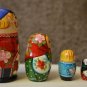 Handmade Top gift Souvenir Matryoshka 4 in Russian National Art Made in Russia
