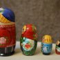 Handmade Top gift Souvenir Matryoshka 4 in Russian National Art Made in Russia
