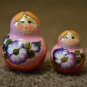 Russian toy for any age Stacking dolls Author's hand-painted Unusual gift Ethnic