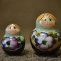 Russian toy for any age Stacking dolls Author's hand-painted Unusual gift Ethnic