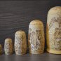Handmade Gift Souvenir Esoteric Matryoshka Tarot Cups Pyrography Fortune Telling