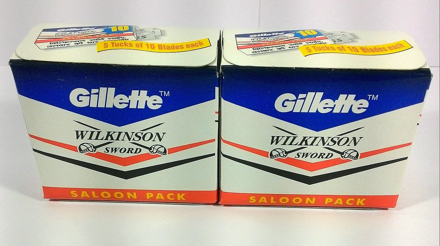 Gillette Wilkinson Sword Double Edge Razor Blades (Pack Of 2)