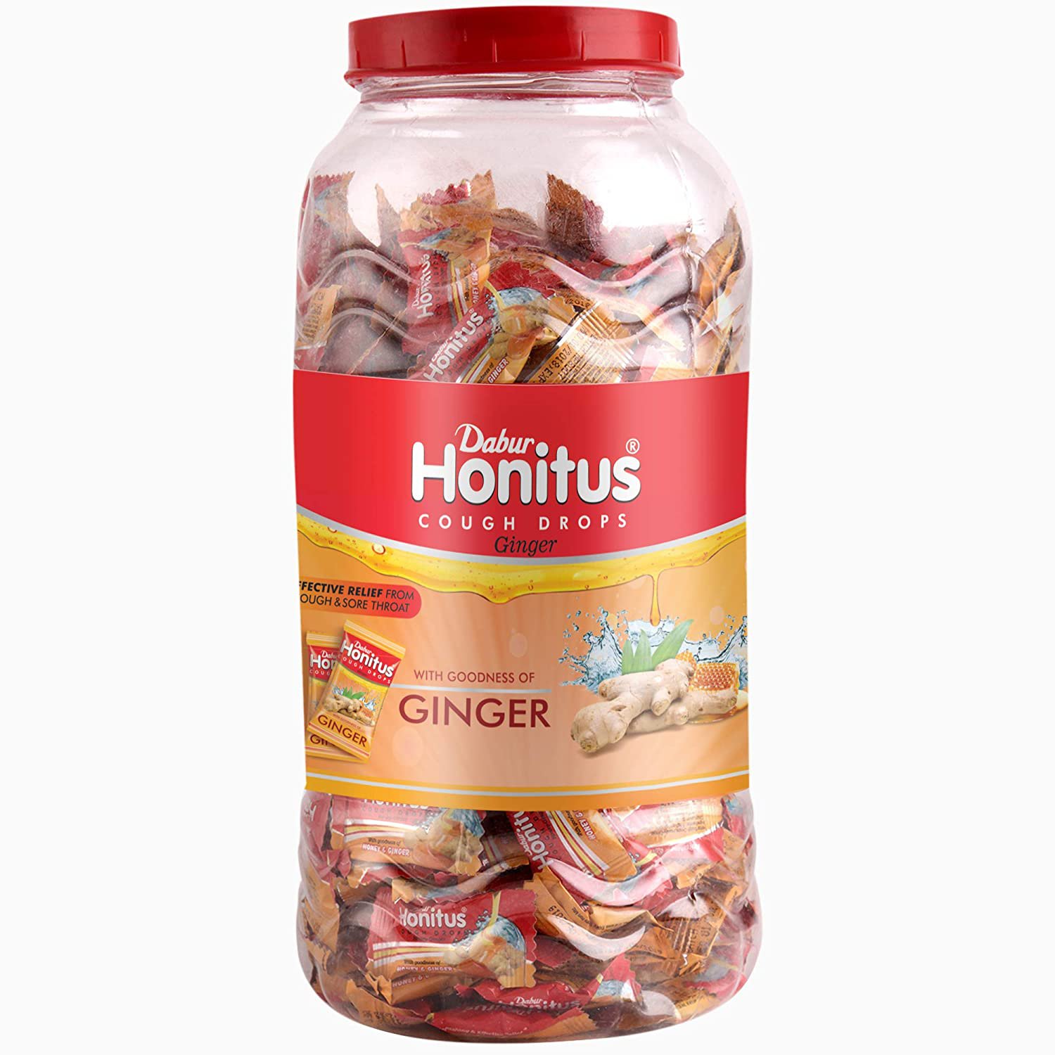 Dabur Honitus Cough drops ginger provide efective relief cough 100 tablets