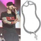 22 Inch Men 316 Stainless Steel Silver Cross Double Chain Necklace
